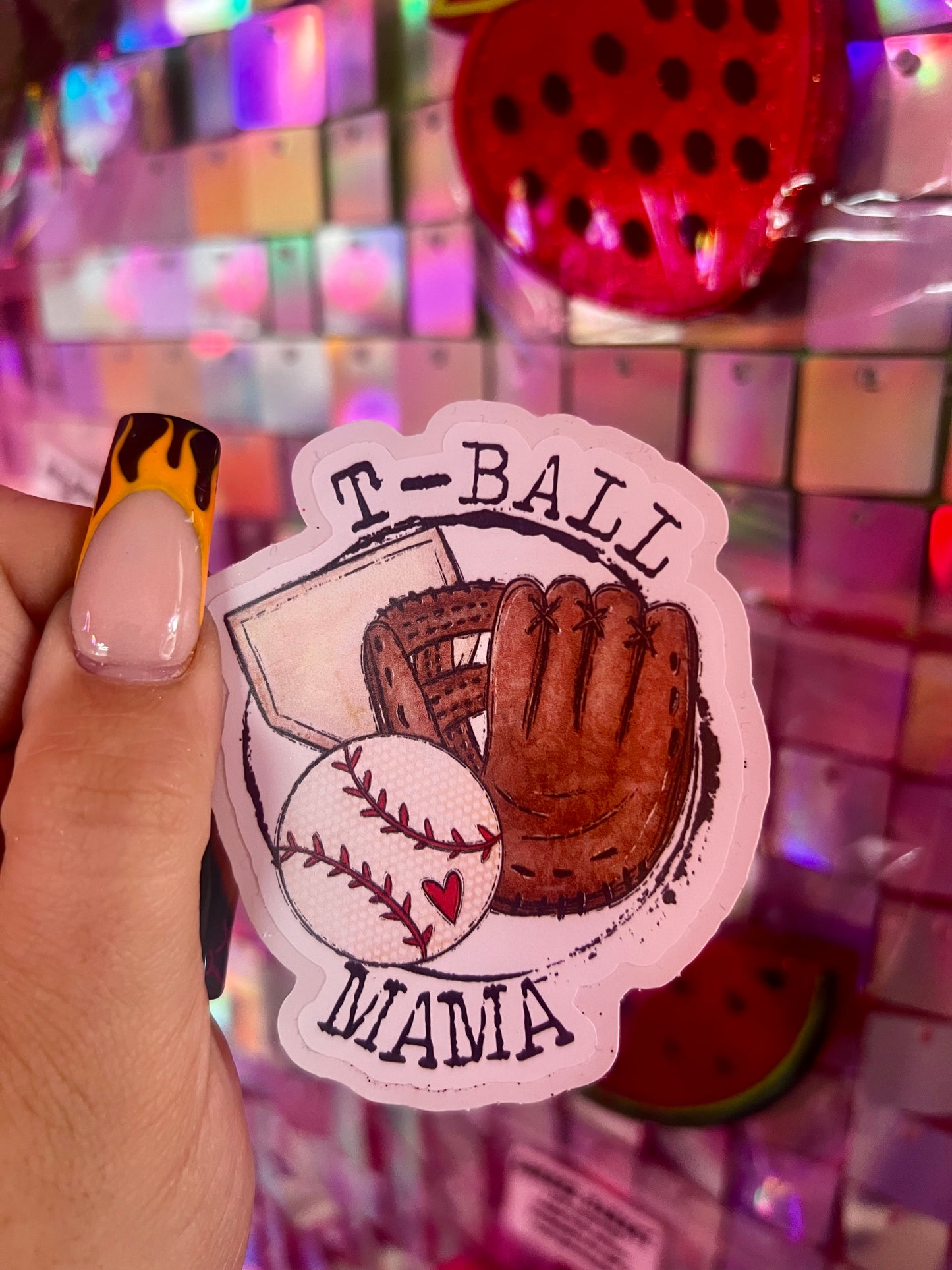 T Ball Mama | Sticker