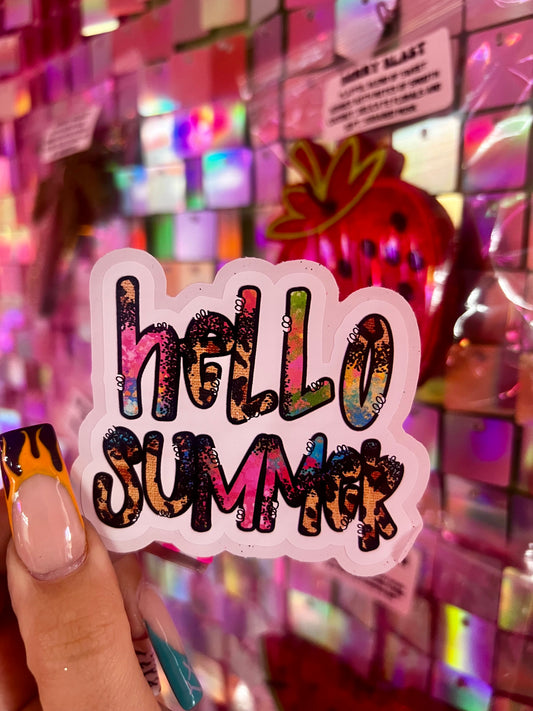 Hello Summer (Printed) | Sticker