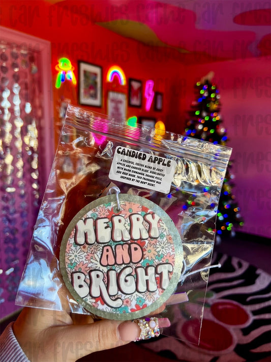 MERRY AND BRIGHT CIRCLE FRESHIE -CANDIED APPLE